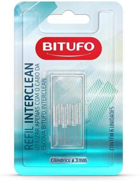 Imagem de Refil Para Escova De Dente Bitufo Interclean Cilíndrico 3 Mi