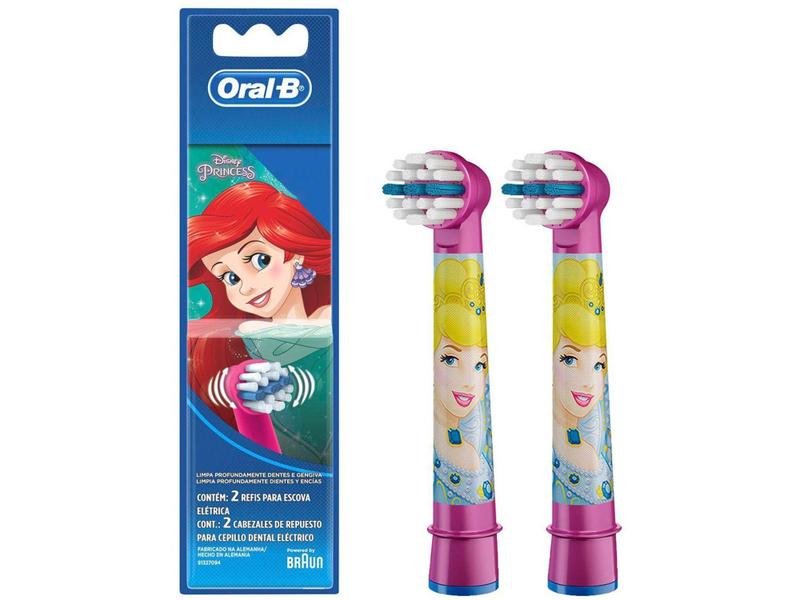 Imagem de Refil para Escova de Dentes Elétrica Infantil - Oral-B Disney Princess 2 Unidades