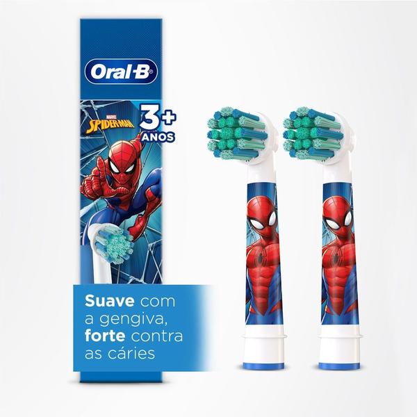 Imagem de Refil para Escova Elétrica Oral-B Spiderman 2 Unidades