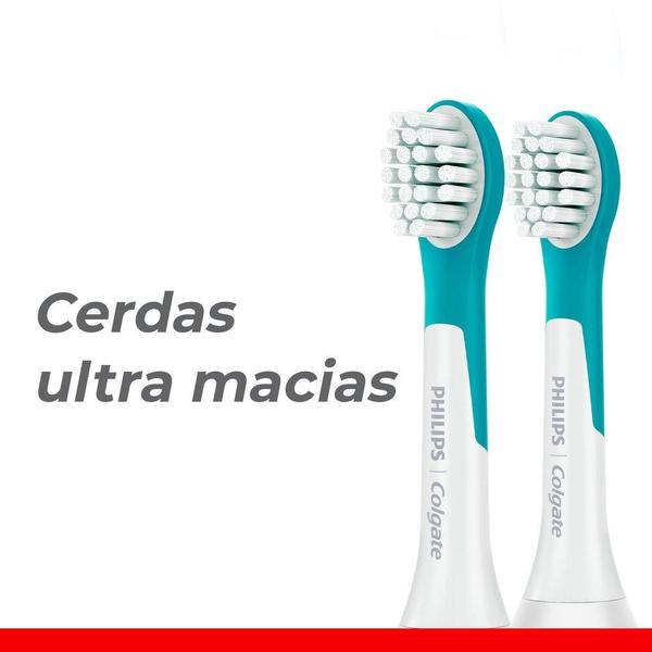 Imagem de Refil para Escova Elétrica Philips Colgate SonicPro Infantil com 2 unidades