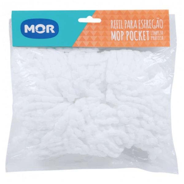 Imagem de Refil para Esfregao Mop Pocket Limpeza Pratica Mor