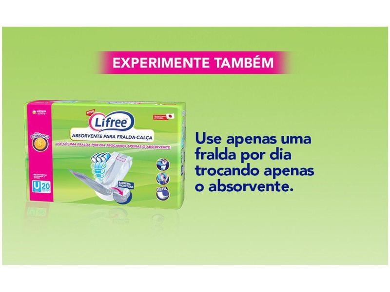 Imagem de Refil para Fralda Geriátrica Lifree - para Fralda-Calça Tam. Único 20 Unidades