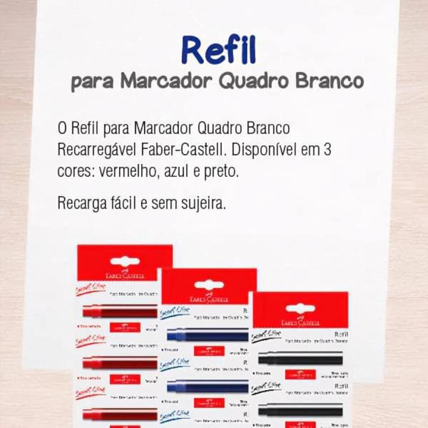 Imagem de Refil para Marcador Recarregável de Quadro Branco-Faber Castell 