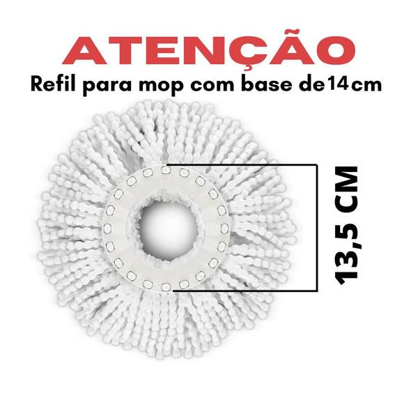 Imagem de Refil para Mop Esfregão Giratorio Fit RMOP5011 Flashlimp