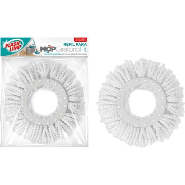 Imagem de Refil Para Mop Flash Limp Fit Giratorio Branco - Rmop5011