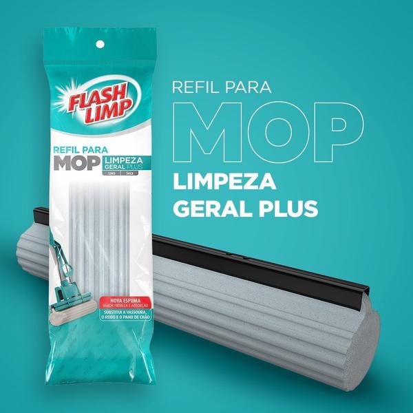 Imagem de Refil Para Mop Limpeza Geral Plus Limpa E Seca Flash Limp