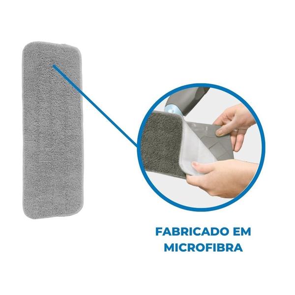 Imagem de Refil para Mop Spray Microfibra Rodo Esfregão Mágico Limpeza Celeste CLT-911A