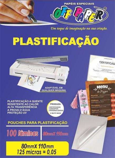 Imagem de Refil Para Plastificação Off Paper Rg C/100 Fls Laminação