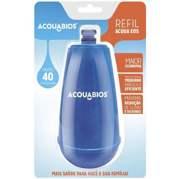 Refil Para Torneira Com Filtro Purificador de Água Acqua E05 Acquabios Azul Escuro Imagem de Refil Para Torneira Com Filtro Purificador de Água Acqua E05 Acquabios Azul Escuro