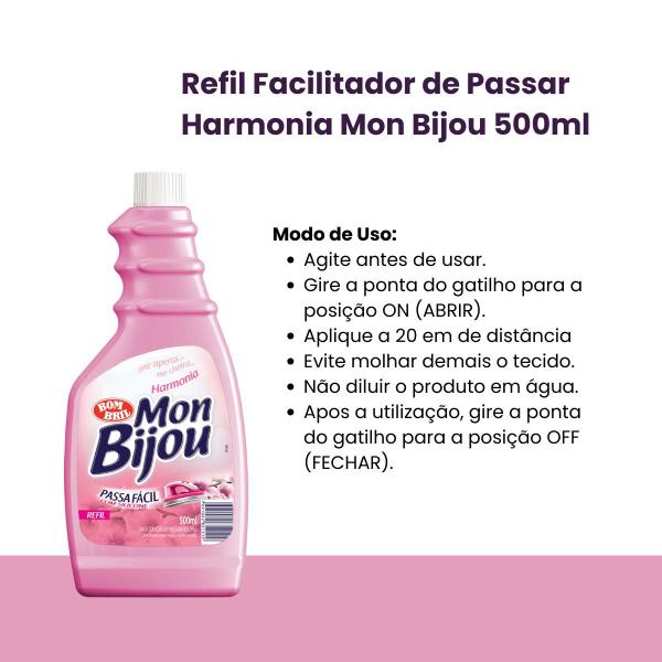 Imagem de Refil Passa Facil Silicone Harmonia Mon Bijou Bombril 500Ml