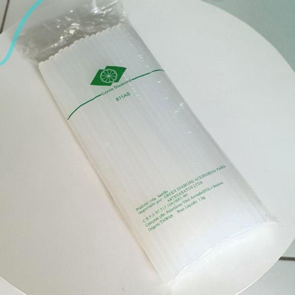 Refil Pistola Cola Quente 80 Bastões 7mmX300mm - Top - Green Diamond Imagem de Refil Pistola Cola Quente 80 Bastões 7mmX300mm - Top