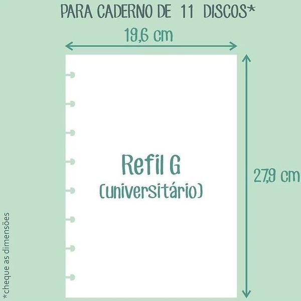 Imagem de Refil Planner Mensal Grande - Arco Iris - Caderno de Discos - OCTO