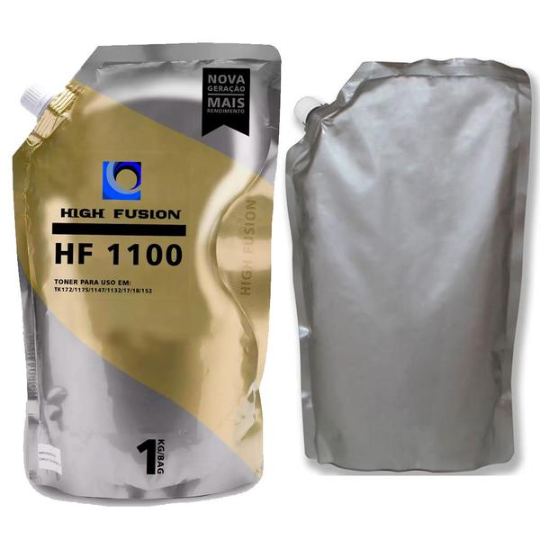 Refil Pó Para Recarga de Toner High Fusion Kyocera Tk-1170 Tk1147 HF-1100 Imagem de Refil Pó Para Recarga de Toner High Fusion Kyocera Tk-1170 Tk1147 HF-1100