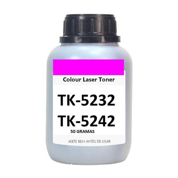 Refil Po Recarga Toner 50g Magenta P/ Toner Kyocera Tk5232 Tk5242 M5526 P5026 M5521 P5021 - Trade Toner Imagem de Refil Po Recarga Toner 50g Magenta P/ Toner Kyocera Tk5232 Tk5242 M5526 P5026 M5521 P5021