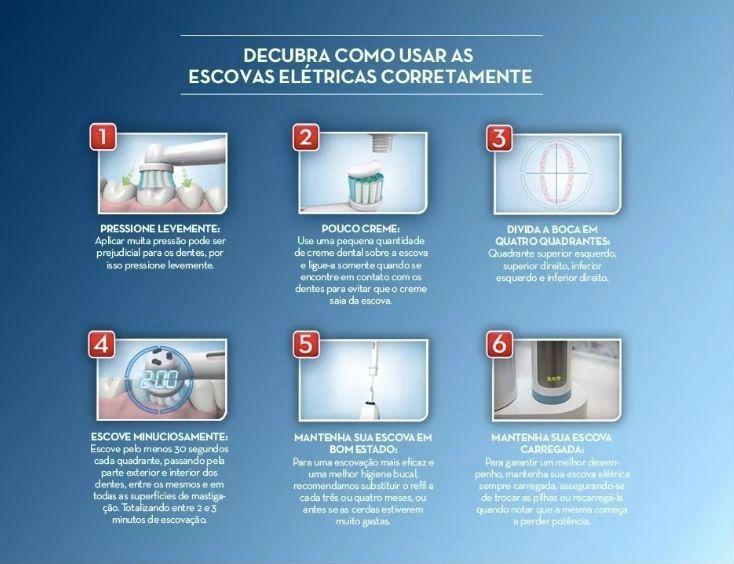 Imagem de Refil Precision Clean Escova Elétrica 500 5000 Oral-B - 4 unidades