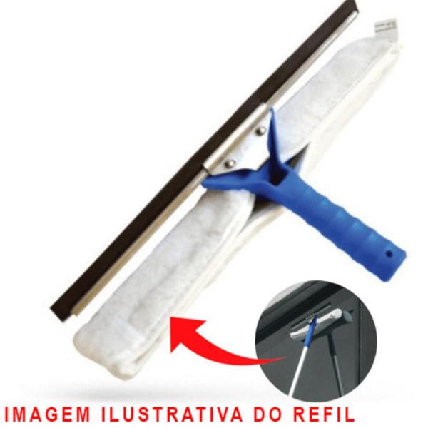 Imagem de Refil Reposição Para Limpa Vidros Bralimpia 35 cm Microfibra