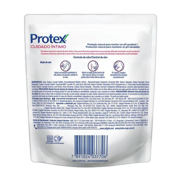Refil Sabonete Íntimo Líquido Protex Delicate Care 140ml Imagem de Refil Sabonete Íntimo Líquido Protex Delicate Care 140ml