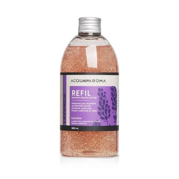 Imagem de Refil Sabonete Líquido Glitter Acqua Aroma 500ml Lavanda