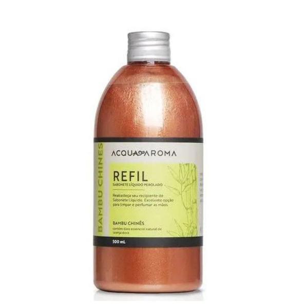 Imagem de Refil Sabonete Líquido Perolado Acqua Aroma 500ml Bambu Chinês