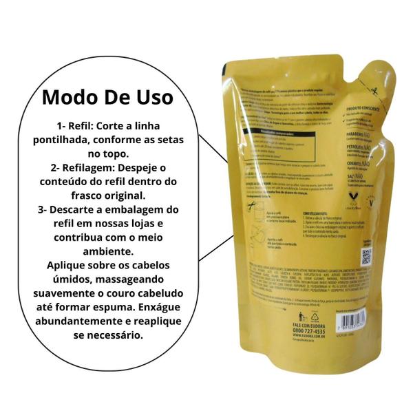 Imagem de Refil Shampoo Eudora Siàge Reconstrói Os Fios 400ml