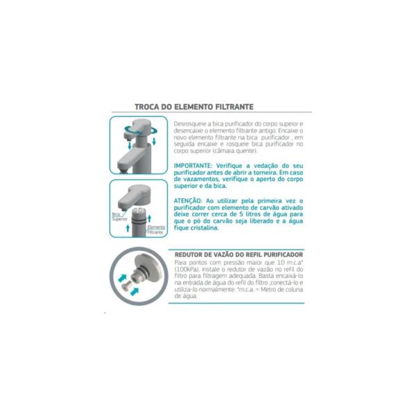Refil Torneira Elétrica Puravitta Elemento Filtrante Hydra Imagem de Refil Torneira Elétrica Puravitta Elemento Filtrante Hydra