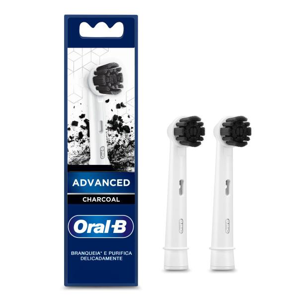 Imagem de Refis para Escova Elétrica Oral-B Advanced Charcoal 2 Unidades, Cor: Preto