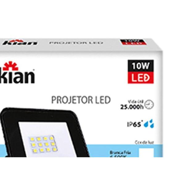 Imagem de Reflet.C/Led Kian Giii 10W 6500K Ip65