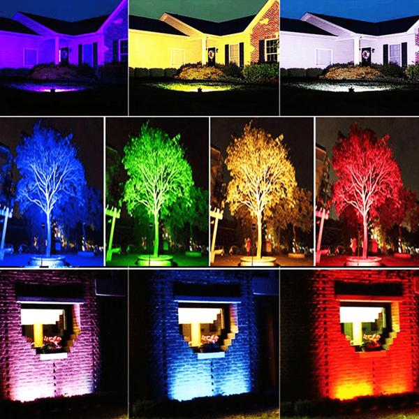 Imagem de Refletor 20W Rgb 12 Leds Holofote Casa Prédio Árvores, Eventos Festas Shows 61354