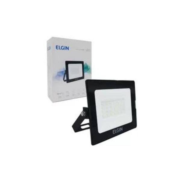 Imagem de Refletor 400w Led Bivolt Luz Resistente Externo Prova d'água 6500k Branco Frio Elgin