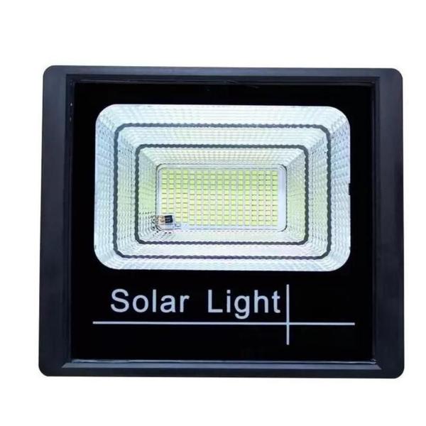 Imagem de Refletor 400W + Painel Solar LED Branco IP67 + Controle Remoto - Iluminação 