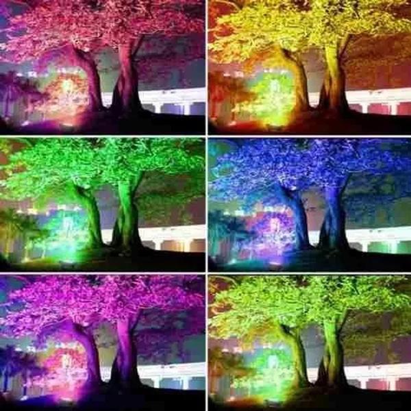 Imagem de Refletor 50w Led Smd Slim Holofote Rgb Colorido Ip67 Bivolt