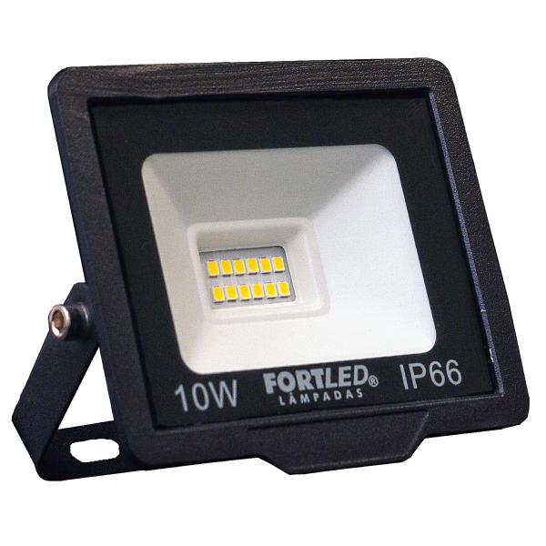 Imagem de Refletor de Led 10W Luz Branca 110/220V 25.000h Fortled