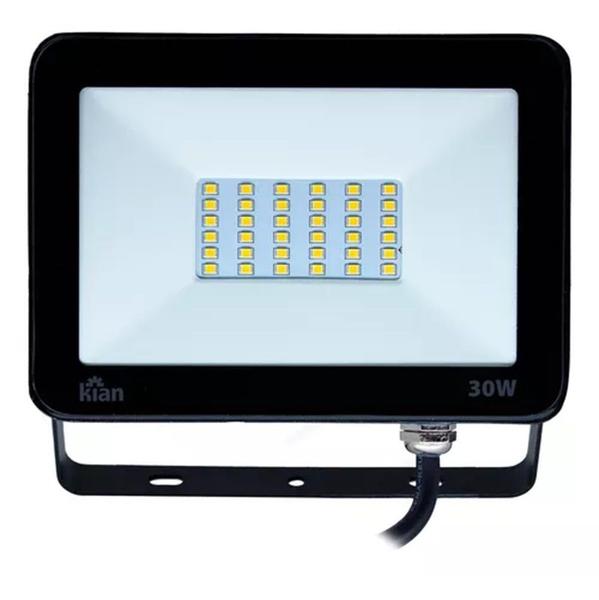 Imagem de Refletor De Led 30 Watts Branco Frio 6500K Bivolt Economax 