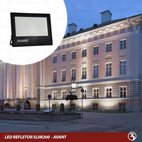 Imagem de Refletor De Led 6500k 200w Bivolt Luz Branco Frio 110 E 220v