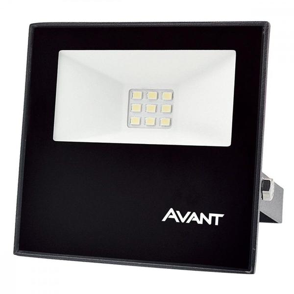 Imagem de Refletor De Led Avant Slim 10W. 6500K. 750Lm Ip65 Preto Bivolt