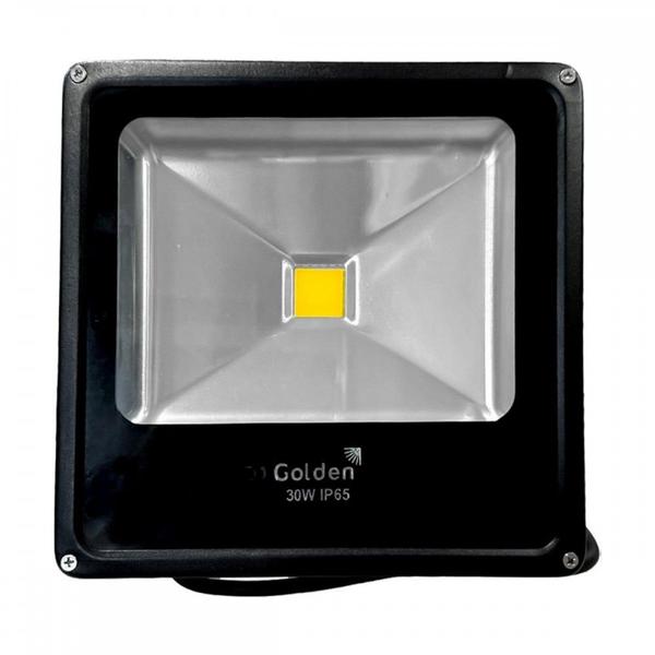 Imagem de Refletor De Led Golden Fit Preto 30W. 2700K Amarelo