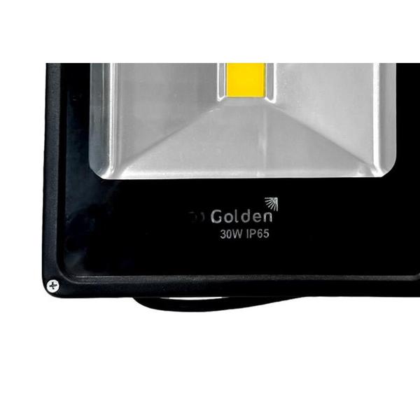 Imagem de Refletor De Led Golden Fit Preto 30W. 2700K Amarelo