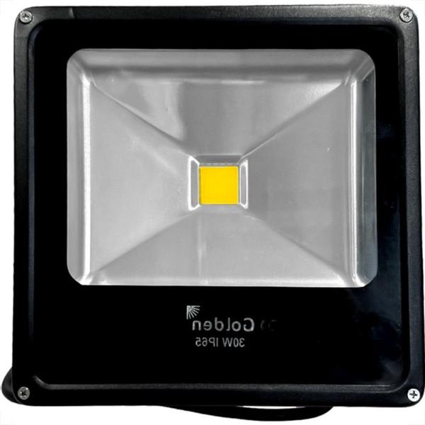 Imagem de Refletor De Led Golden Fit Preto 30W. 2700K Amarelo