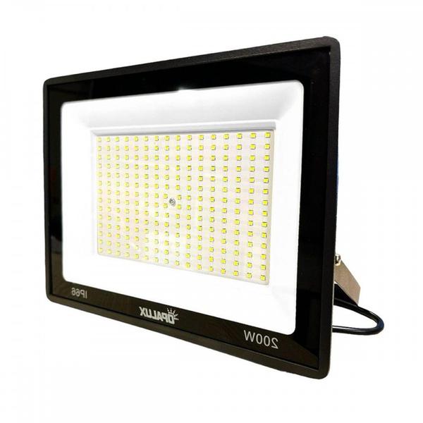 Imagem de Refletor De Led Opalux 200W. 6500K. 16000Lm Ip66 Preto Bivolt