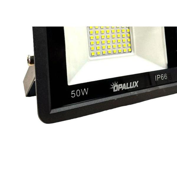 Imagem de Refletor De Led Opalux 50W. 6500K. 4000Lm Ip66 Preto Bivolt - 504