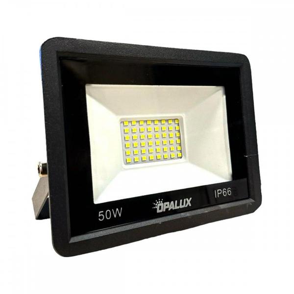 Imagem de Refletor De Led Opalux 50W. 6500K. 4000Lm Ip66 Preto Bivolt - 504