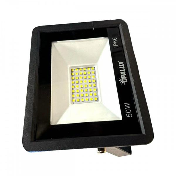 Imagem de Refletor De Led Opalux 50W. 6500K. 4000Lm Ip66 Preto Bivolt - 504