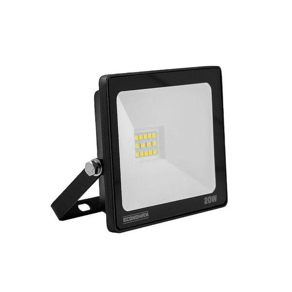 Imagem de Refletor De Led Slim 20w Branco Frio Bivolt Economax Kian