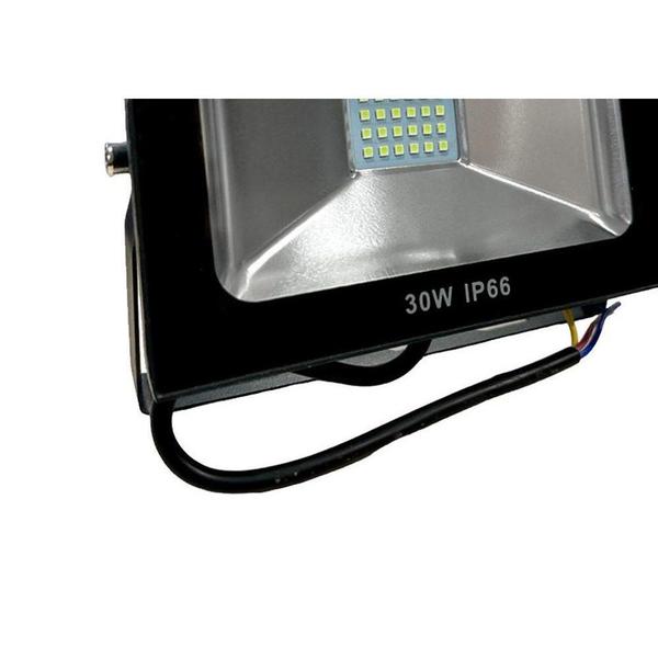 Imagem de Refletor De Led Upled Eco 30W. 6500K. 2700Lm Ip66 Preto Bivolt