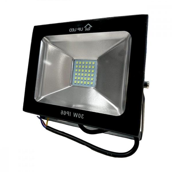 Imagem de Refletor De Led Upled Eco 30W. 6500K. 2700Lm Ip66 Preto Bivolt