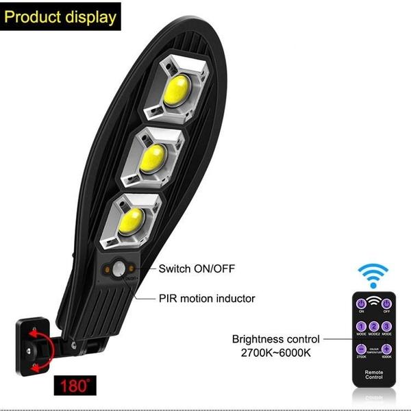 Imagem de Refletor de luz solar 500w sensor led automático 3 modos