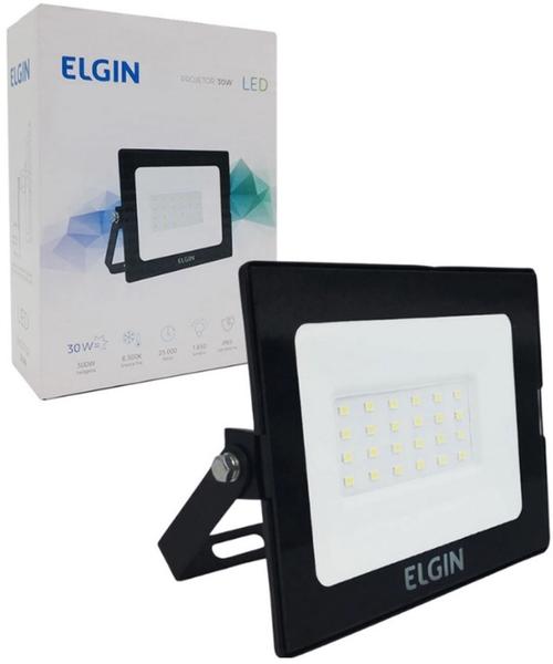 Imagem de Refletor ELGIN LED 30W 6500K Luz Branca Fria