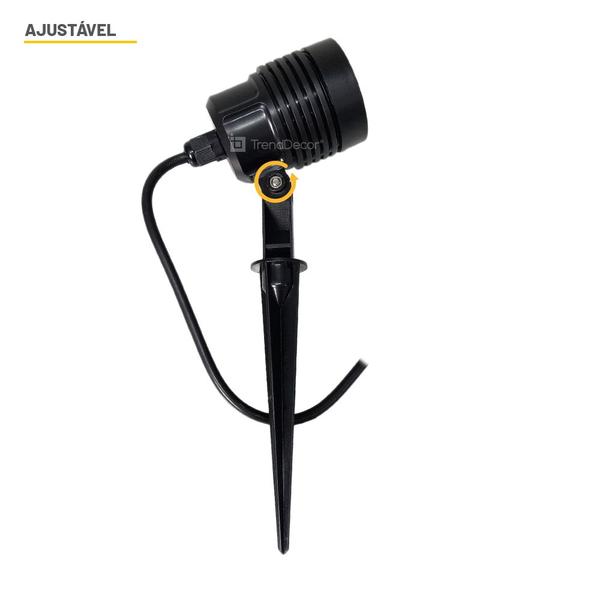 Imagem de Refletor Espeto Taschibra Noir 6W MR16 Preto Luz Verde