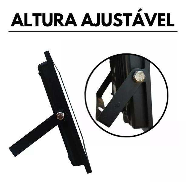 Refletor Fio 400W Eletrico Holofote Potente Luz Led Iluminação Branco Frio - AAATOP Imagem de Refletor Fio 400W Eletrico Holofote Potente Luz Led Iluminação Branco Frio
