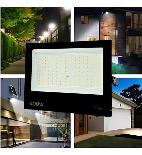 Refletor Fio 400W Eletrico Holofote Potente Luz Led Iluminação Branco Frio - AAATOP Imagem de Refletor Fio 400W Eletrico Holofote Potente Luz Led Iluminação Branco Frio